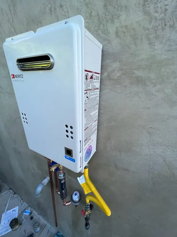 Tankless water heater installation for Country Villa Estates homes